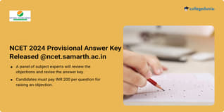 NCET 2024 Provisional Answer Key Released @ncet.samarth.ac.in; Get Direct Link Here